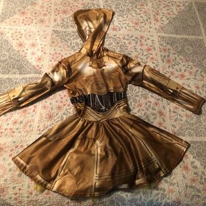 Rubie’s Star Wars C-3PO Droid Dress Up Halloween Costume Size M Girls Kids